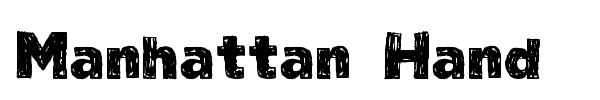 Manhattan Hand font preview